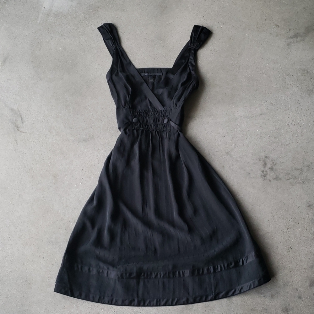 Marc Jacobs 100% silk black dress